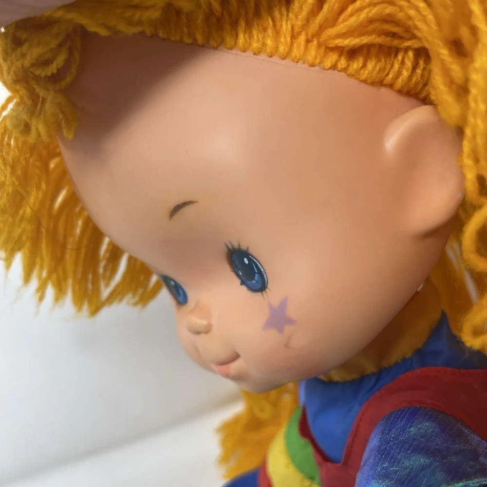 Rainbow Brite 18in Soft Body Cloth Doll Blonde Straight Hair Vintage 1983